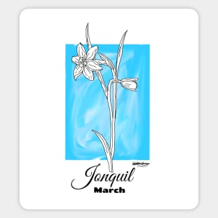 March Birth Flower - Jonquil Sticker